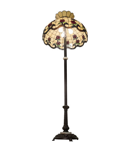 62" High Roseborder Floor Lamp