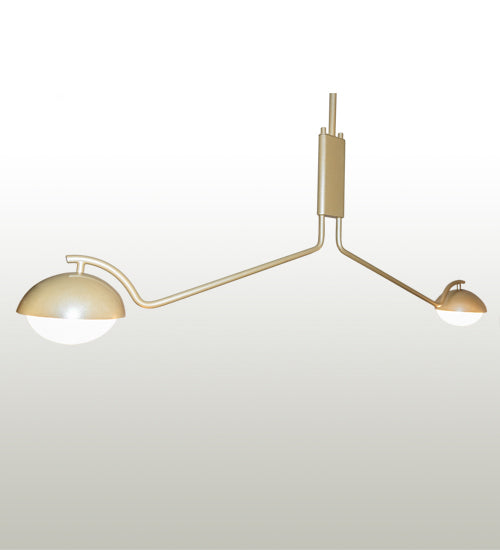 62" Long Bola Deux 2 Light Oblong Pendant