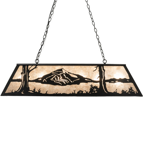 48" Long Mountain Range Oblong Pendant