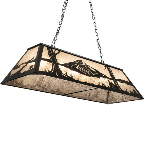 48" Long Mountain Range Oblong Pendant