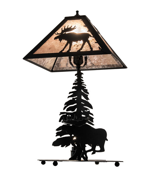 21" High Lone Moose Table Lamp