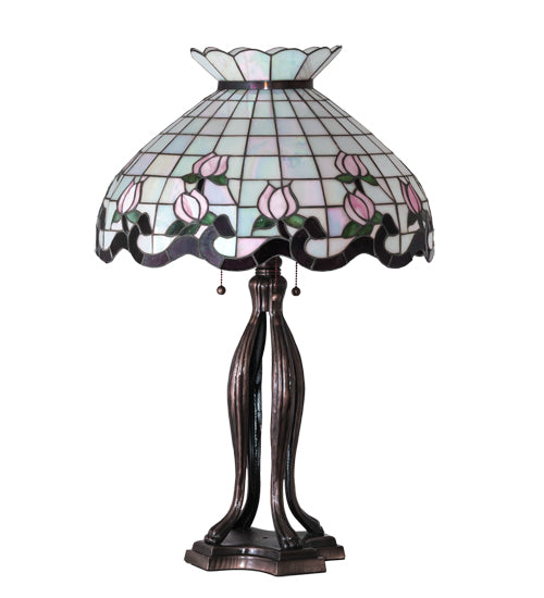 32" High Roseborder Table Lamp