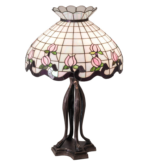 32" High Roseborder Table Lamp