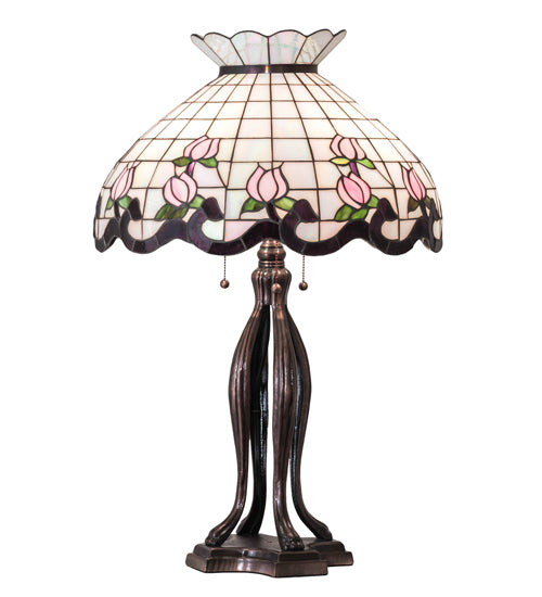 32" High Roseborder Table Lamp