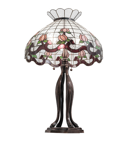 32" High Roseborder Table Lamp