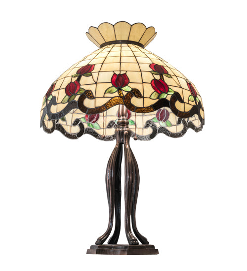 32" High Roseborder Table Lamp