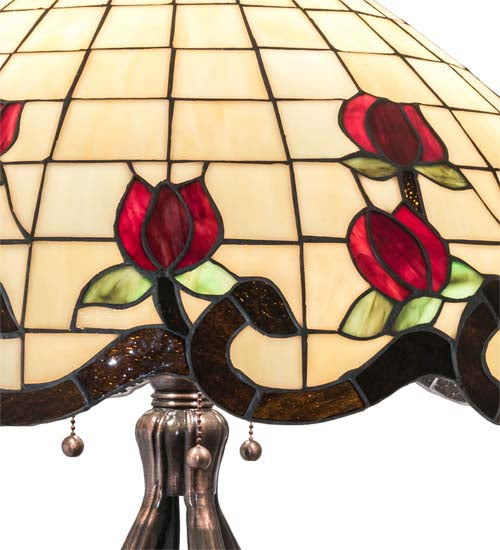 32" High Roseborder Table Lamp