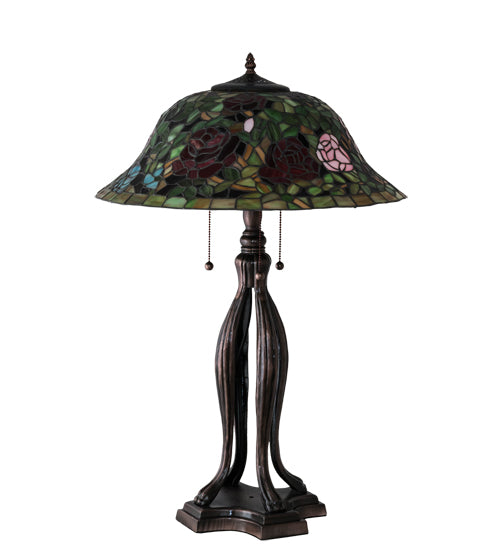 30" High Tiffany Rosebush Table Lamp