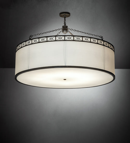 54" Wide Cilindro Circle X Pendant