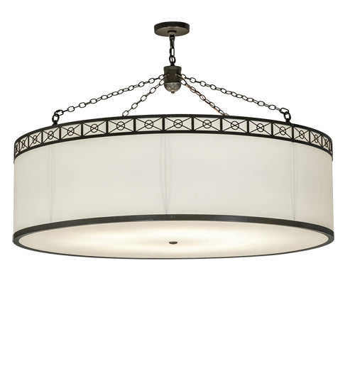 54" Wide Cilindro Circle X Pendant