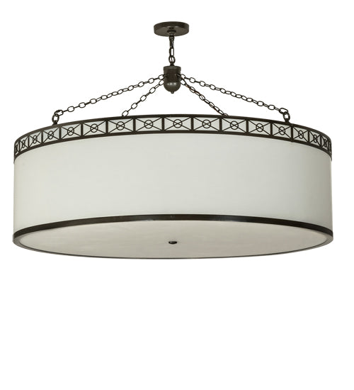 54" Wide Cilindro Circle X Pendant