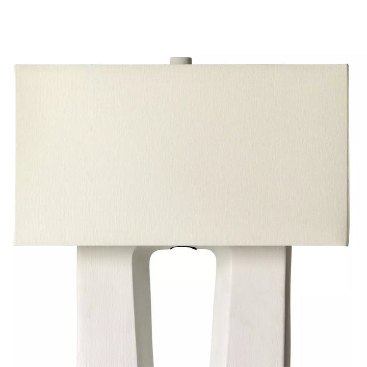 Cuit Table Lamp, Matte White Porcelain Ceramic