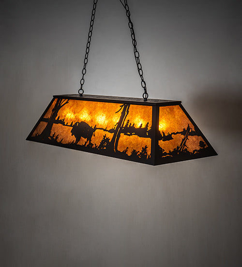 48" Long Buffalo Oblong Pendant