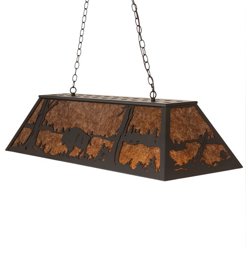 48" Long Buffalo Oblong Pendant