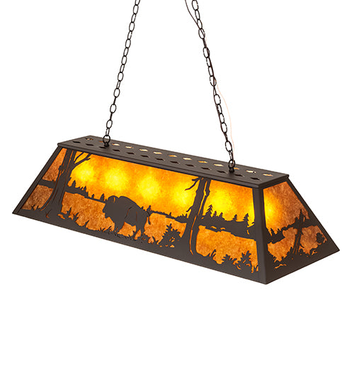 48" Long Buffalo Oblong Pendant