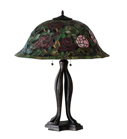 30" High Tiffany Rosebush Table Lamp