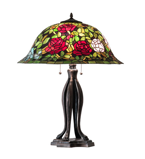 30" High Tiffany Rosebush Table Lamp