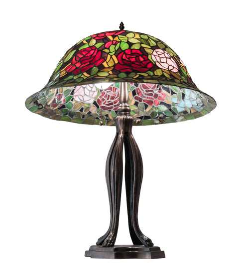 30" High Tiffany Rosebush Table Lamp