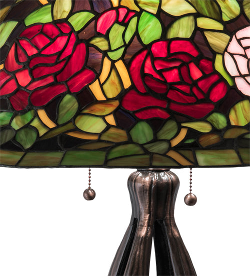 30" High Tiffany Rosebush Table Lamp