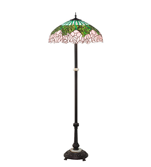 62" High Tiffany Cabbage Rose Floor Lamp