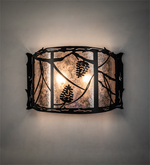 20" Wide Whispering Pines Wall Sconce