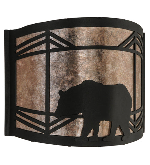 11.5"W Lone Bear Wall Sconce