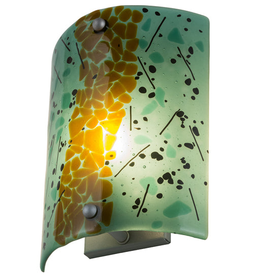 8"W Metro Fusion Muro Verde Wall Sconce