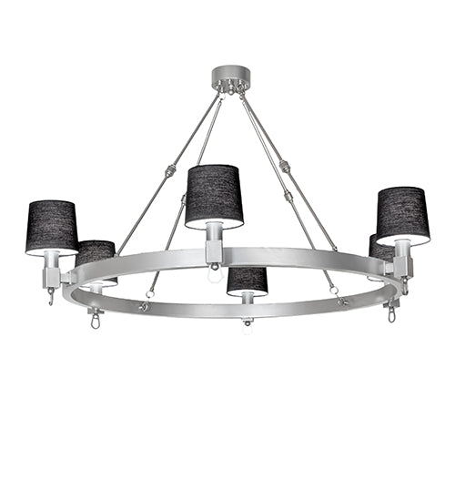 60" Wide Luebeck 6 Light Chandelier