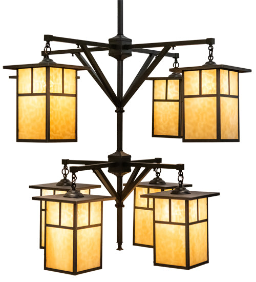 48" Wide Hyde Park "T" Mission 8 Light Chandelier