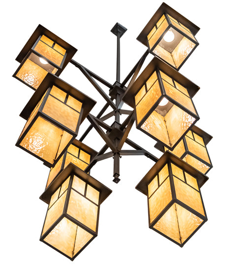 48" Wide Hyde Park "T" Mission 8 Light Chandelier