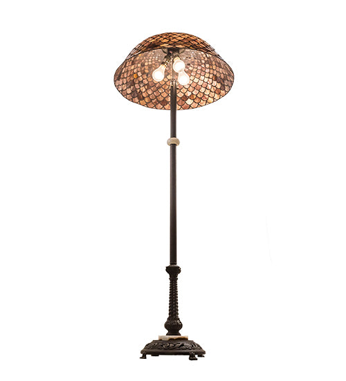 62" High Fishscale Floor Lamp