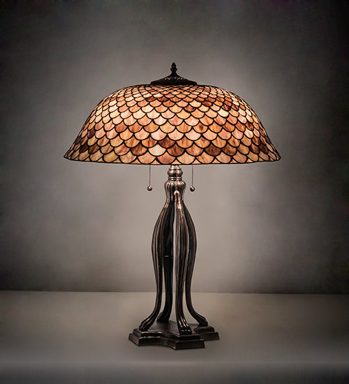 30" High Fishscale Table Lamp