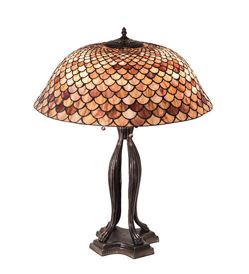 30" High Fishscale Table Lamp