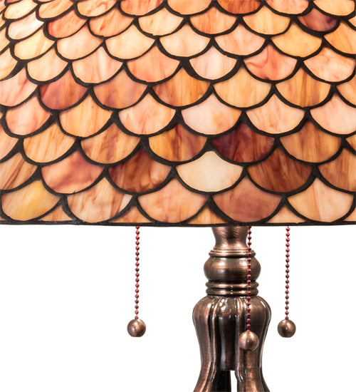 30" High Fishscale Table Lamp