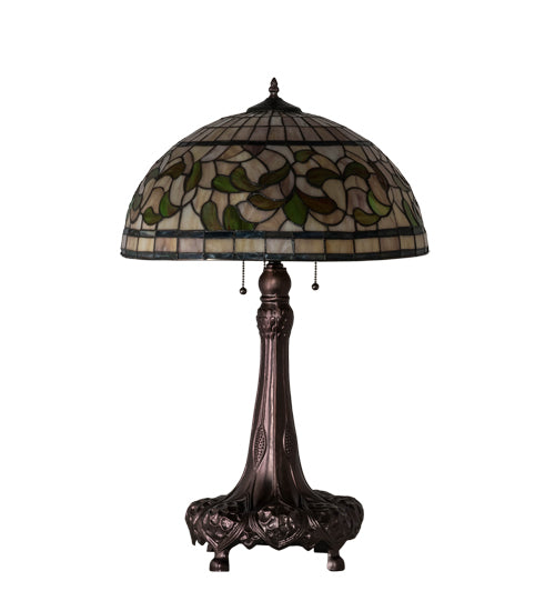 31" High Tiffany Turning Leaf Table Lamp