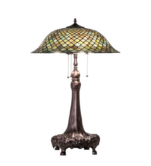 31" High Tiffany Fishscale Table Lamp