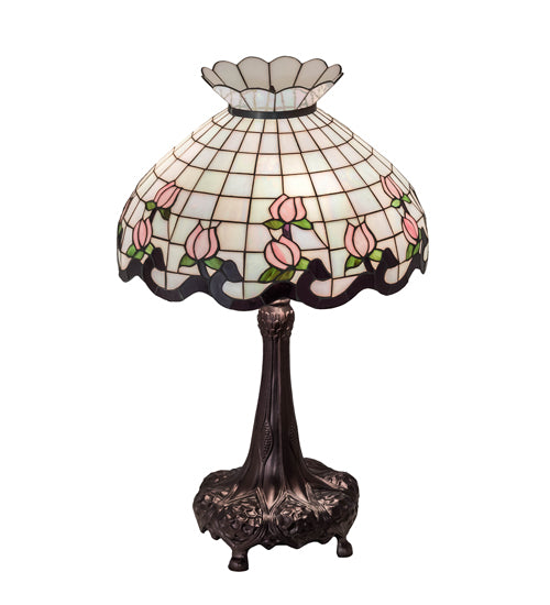 33" High Roseborder Table Lamp