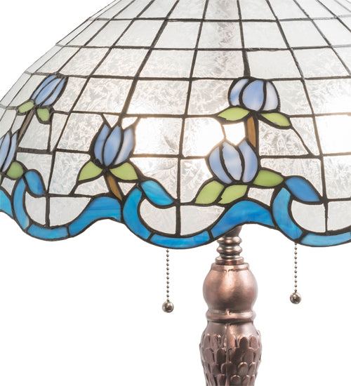 32" High Roseborder Table Lamp