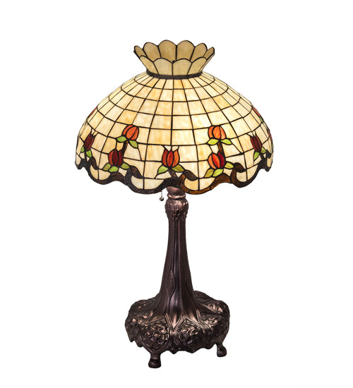 33" High Roseborder Table Lamp