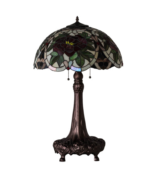 31" High Renaissance Rose Table Lamp