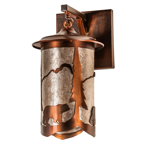 8" Wide Fulton Lone Bear Wall Sconce