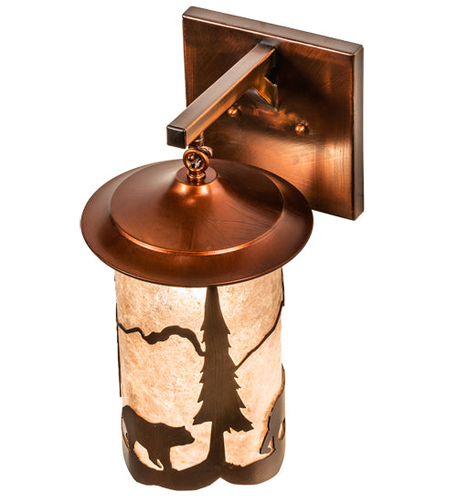 8" Wide Fulton Lone Bear Wall Sconce