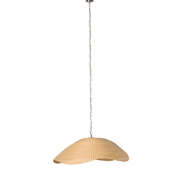 Overscale Woven Rattan Pendant-Natural