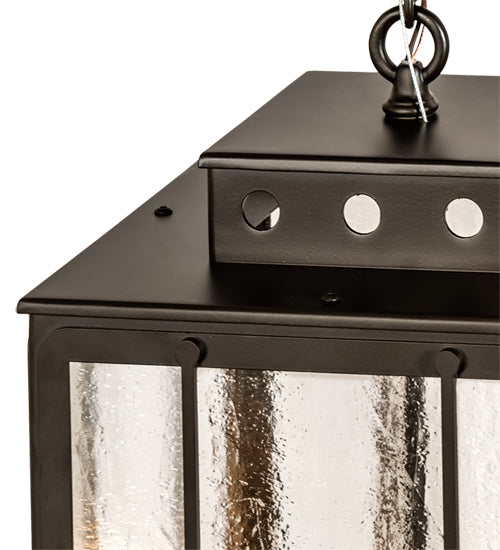 12" Square Pontrefract Lantern Pendant