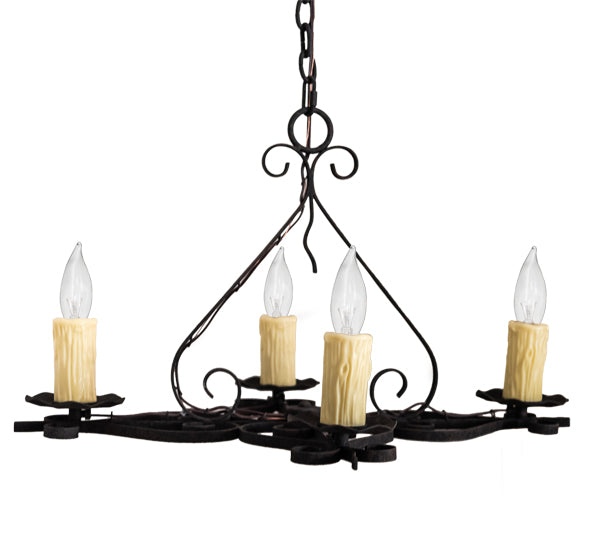 28" Long Elianna 4 Light Oblong Chandelier