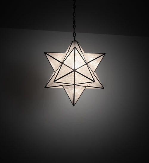 18" Wide Moravian Star Pendant