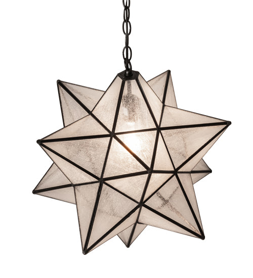 18" Wide Moravian Star Pendant