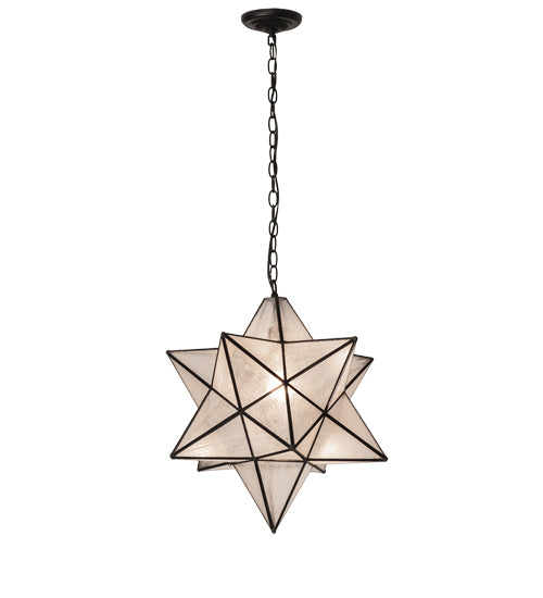 18" Wide Moravian Star Pendant