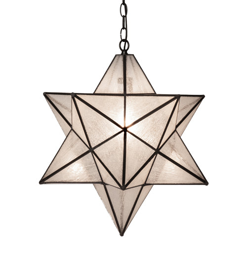 18" Wide Moravian Star Pendant