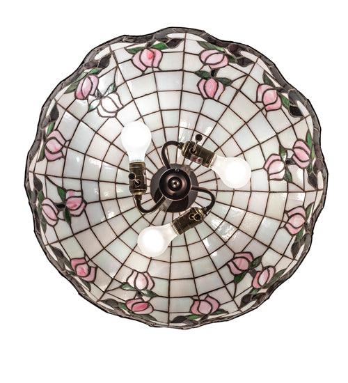 20" Wide Roseborder Pendant